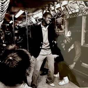 B/W Print of NYC Subway 1980s